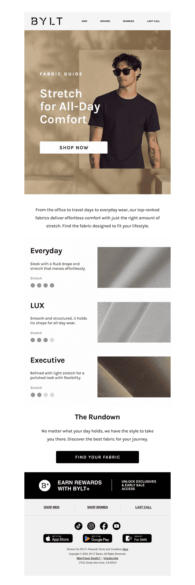 All-Day Comfort, Built-In Stretch