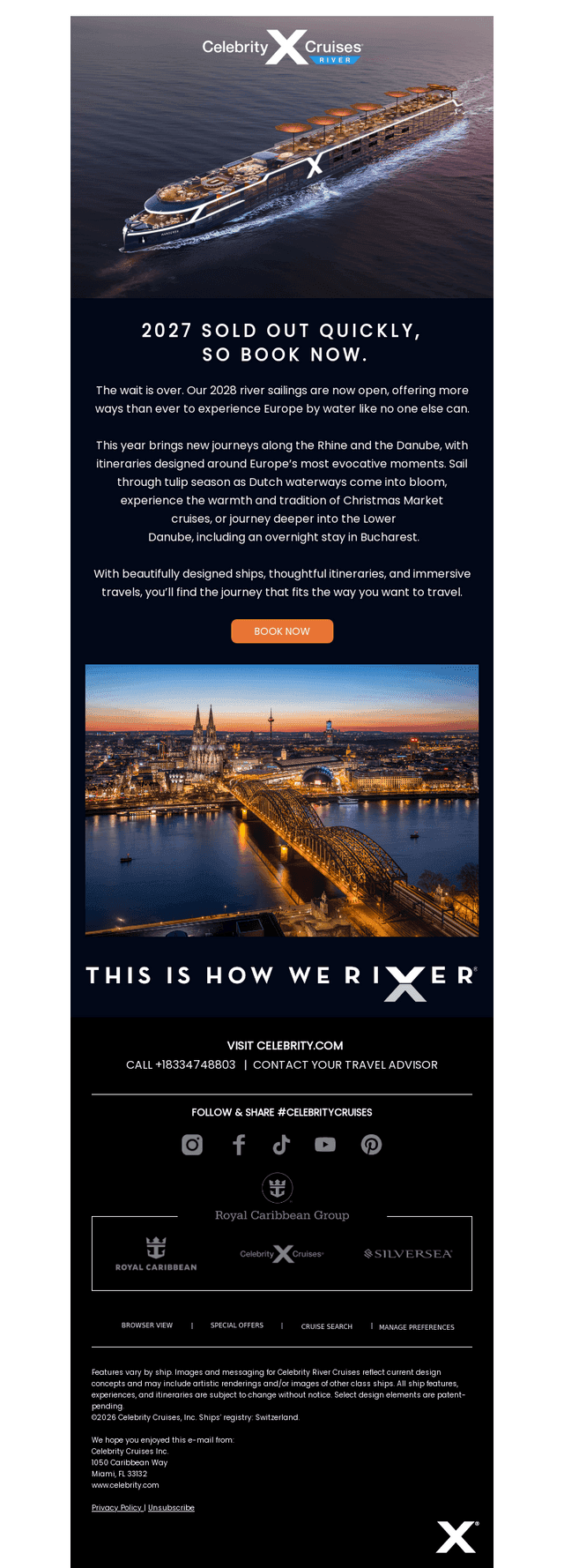 2028 Sailings Now Open