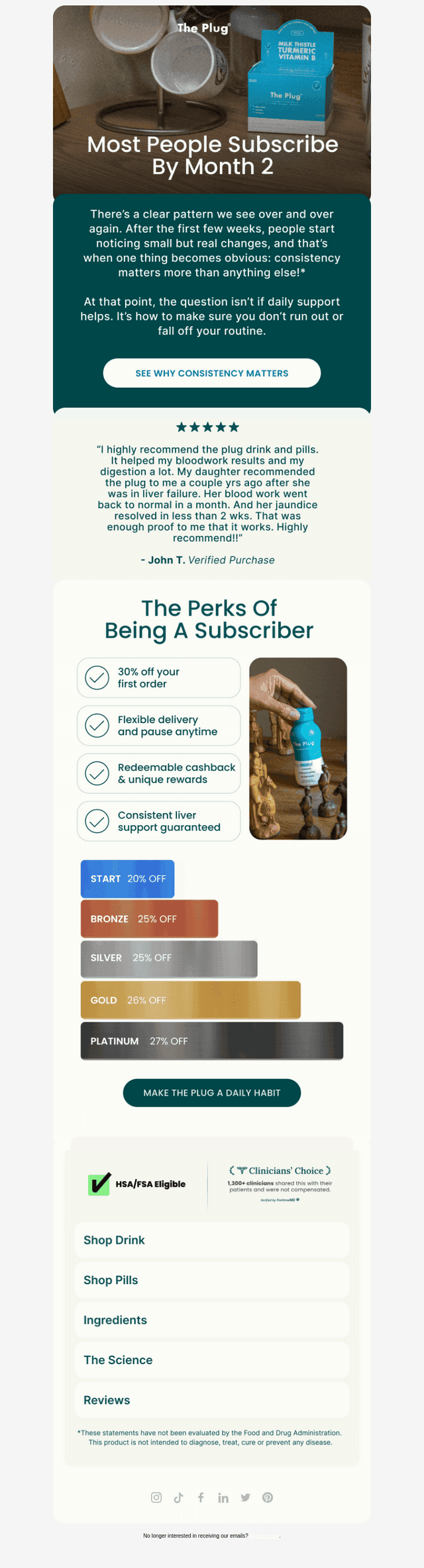 Upgrade your liver support with a subscription, friend