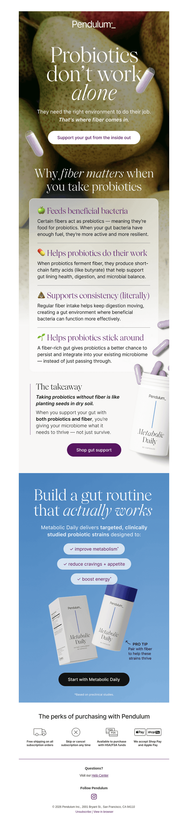 Why fiber matters when you take probiotics