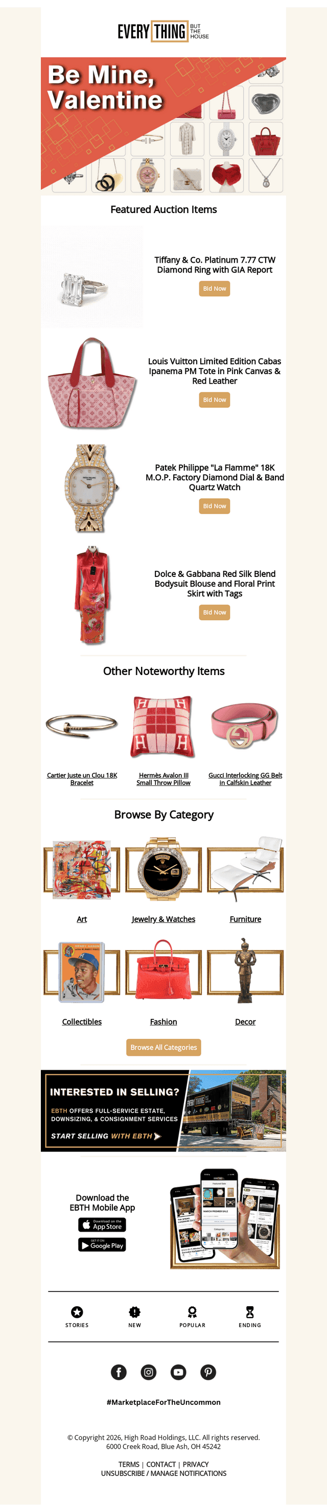 Everything But The House (EBTH) email from Thu, Jan 29, 2026