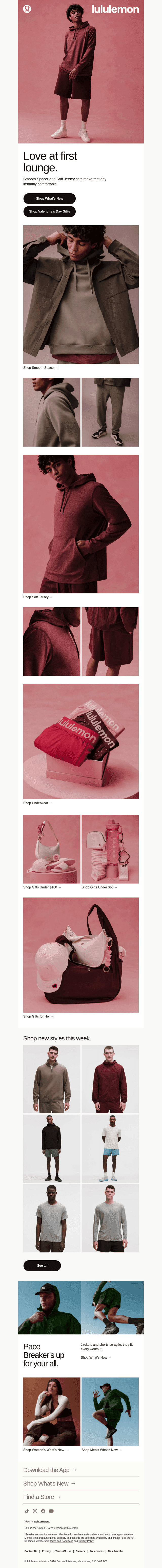 lululemon email from Thu, Jan 29, 2026
