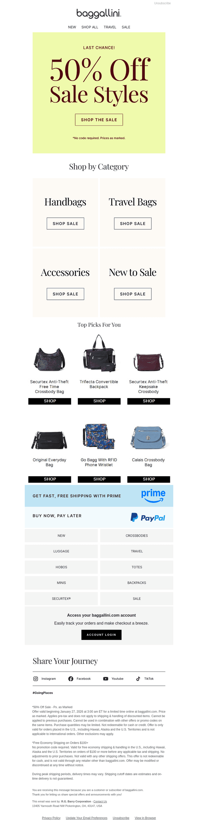 Bag It Before It’s Gone—50% Off