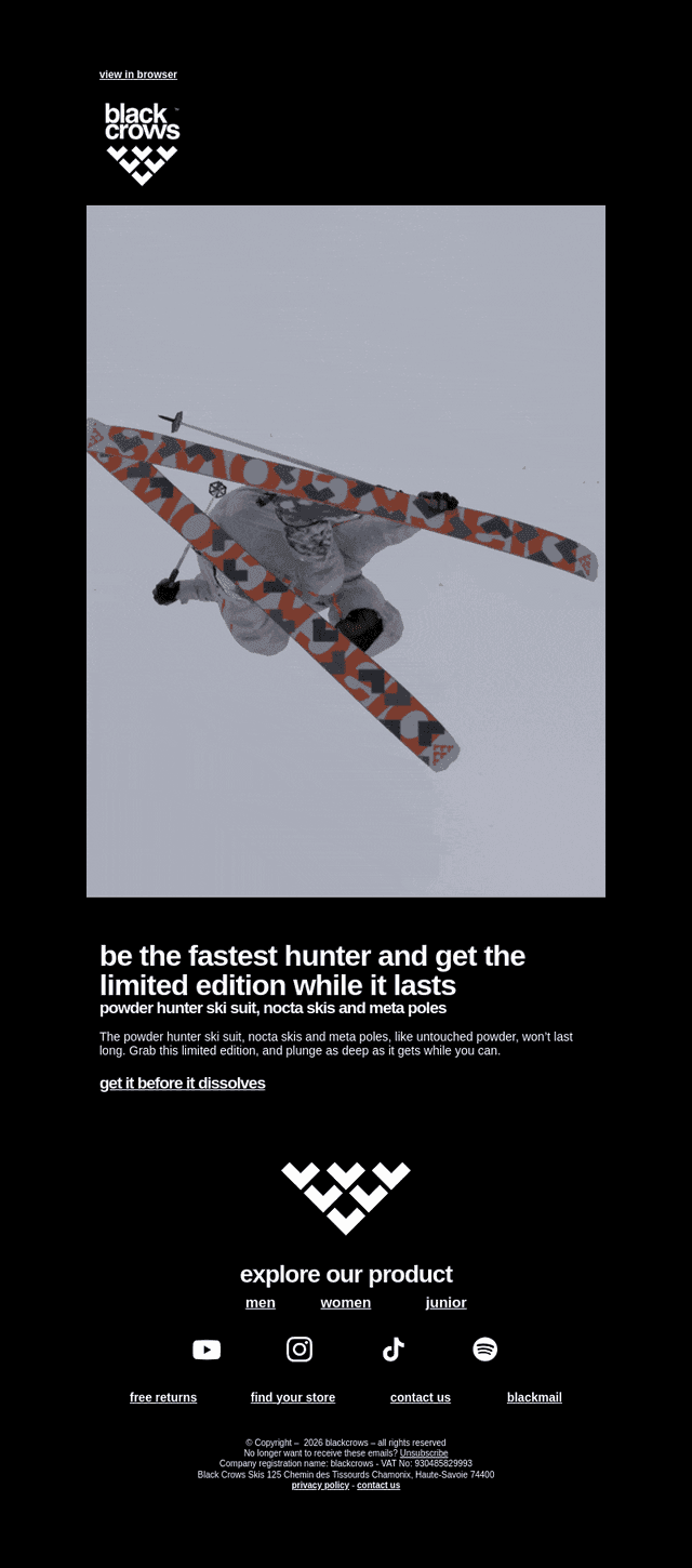 last look - powder hunter limited edition