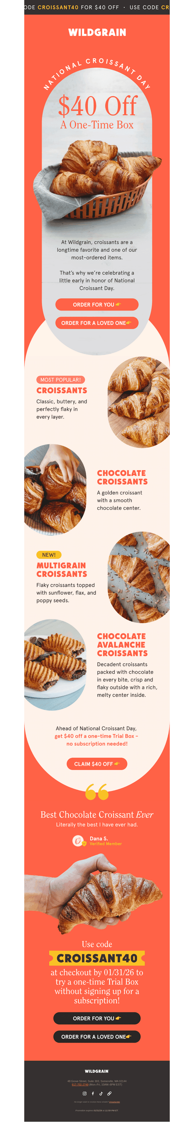 Try Wildgrain with $40 off (no subscription)