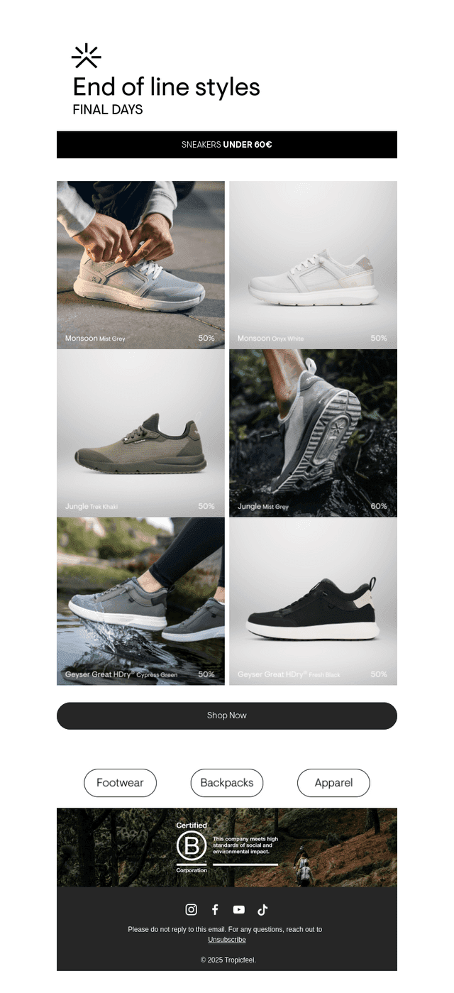 End of line styles