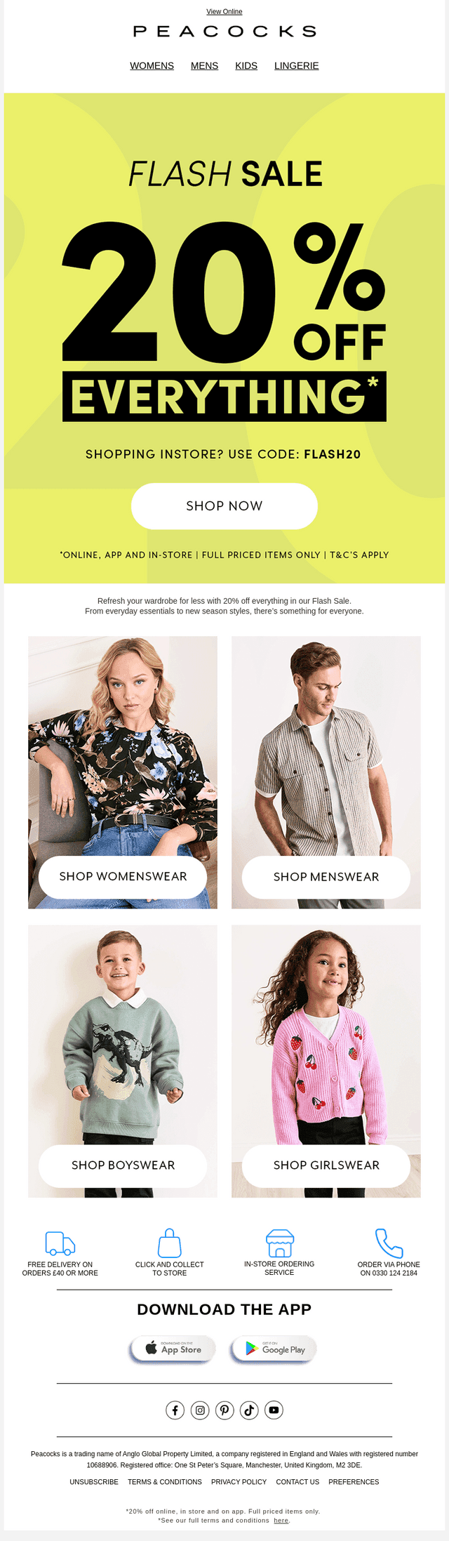 Flash Sale: 20% Off Everything! 🙌