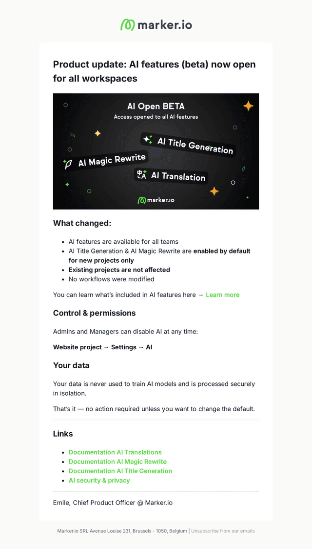 Marker.io email from Fri, Jan 30, 2026
