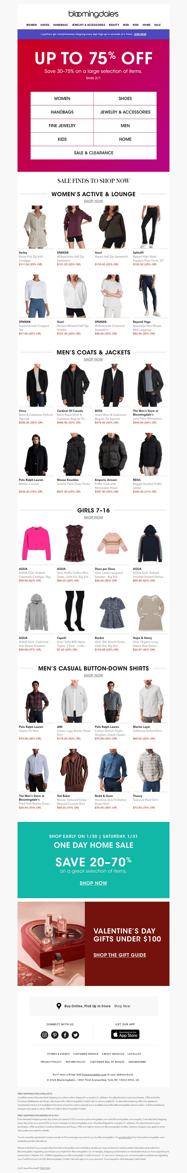 Happening now: Up to 75% off