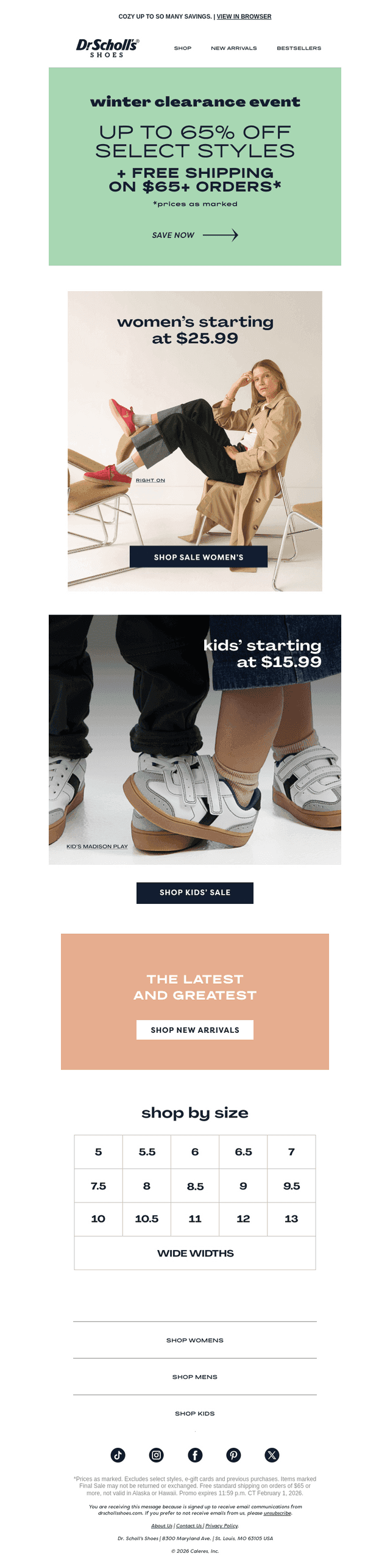 ENDS TOMORROW: Styles starting at $25.99!