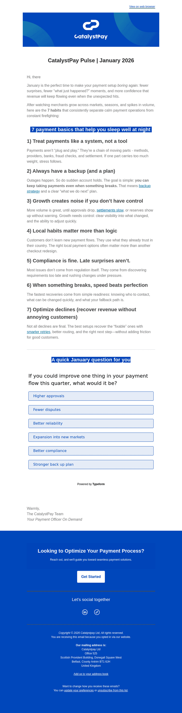 Catalyst Commerce email from Fri, Jan 30, 2026