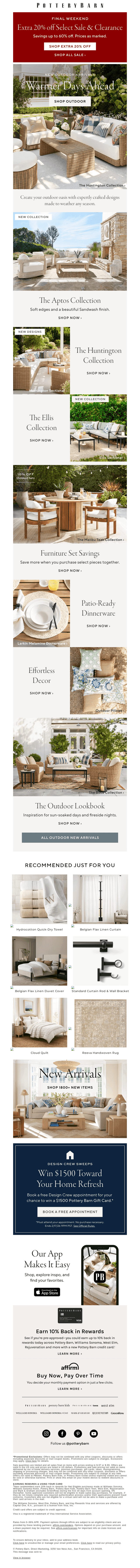 Just in: NEW outdoor collections