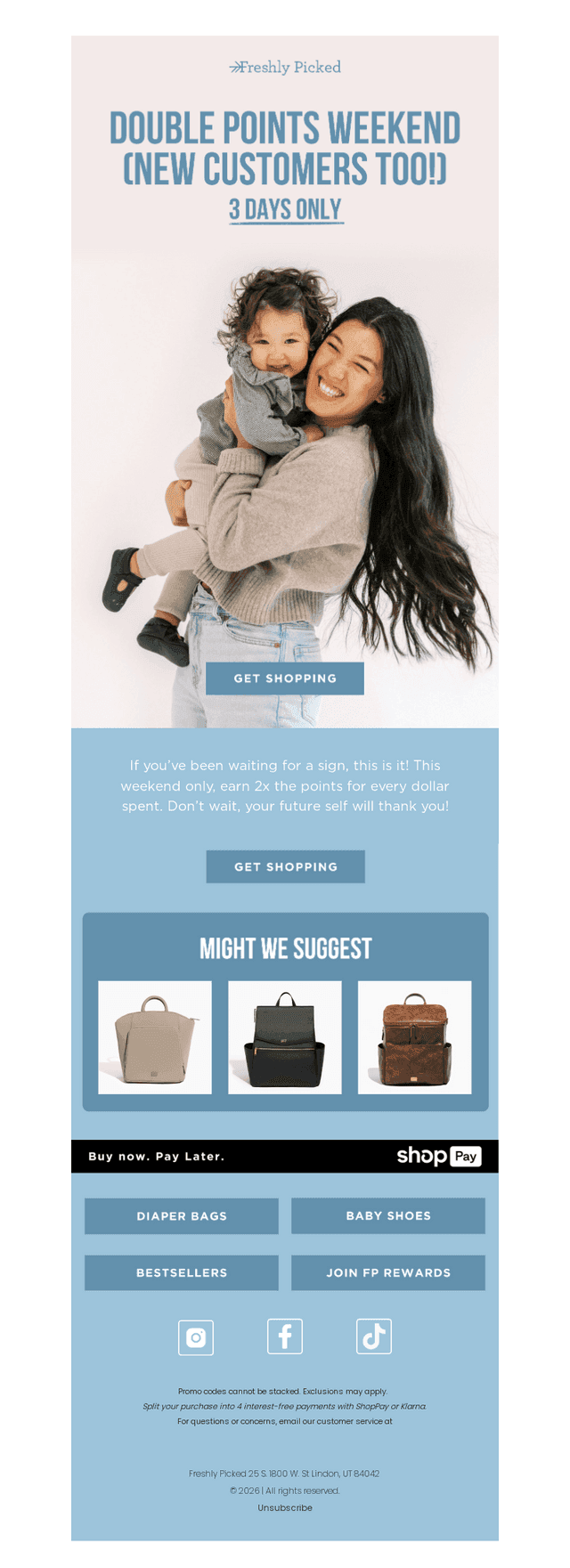 Earn Double Points on Your First Purchase! 🛍️
