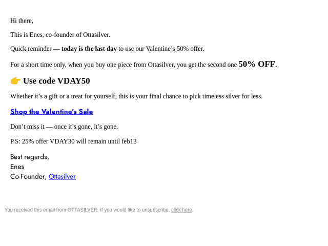 Final Hours for 50% Off!