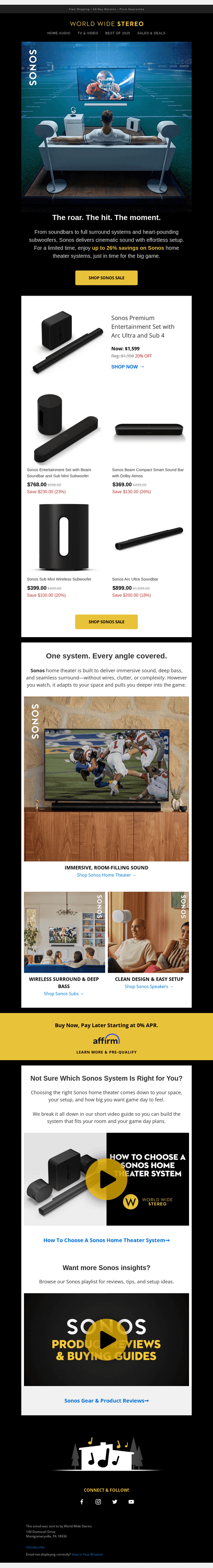 Big Game Sound, Powered by Sonos