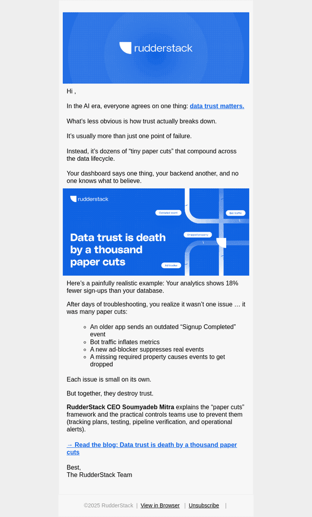 Friend, do you know about the “paper cuts” in your data?