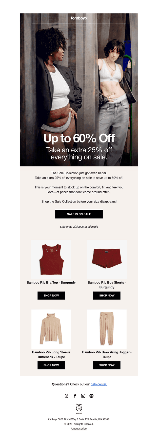 Get up to 60% Off