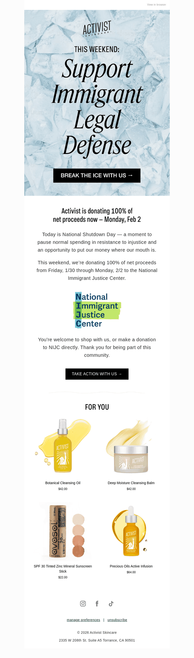 Take Action With Us