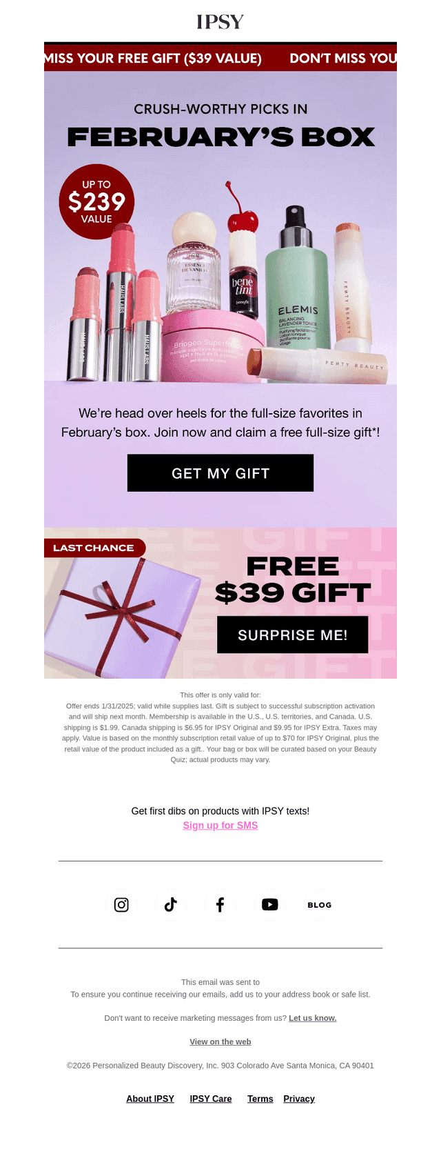 Sneak peek February's box  🍒