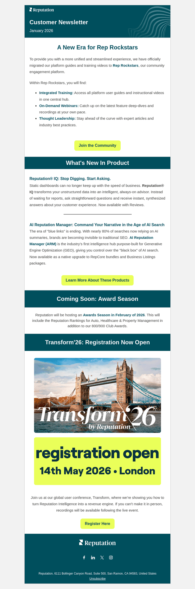 January Customer Newsletter
