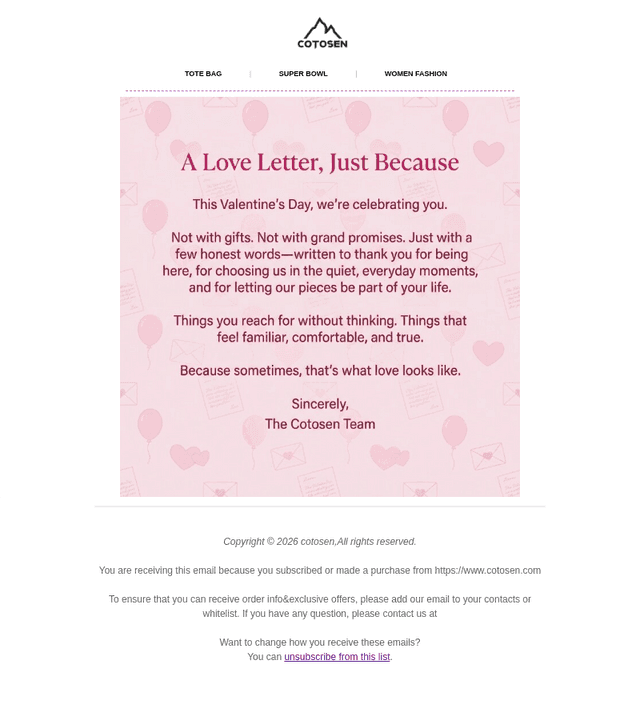 A Love Letter from Cotosen 💟