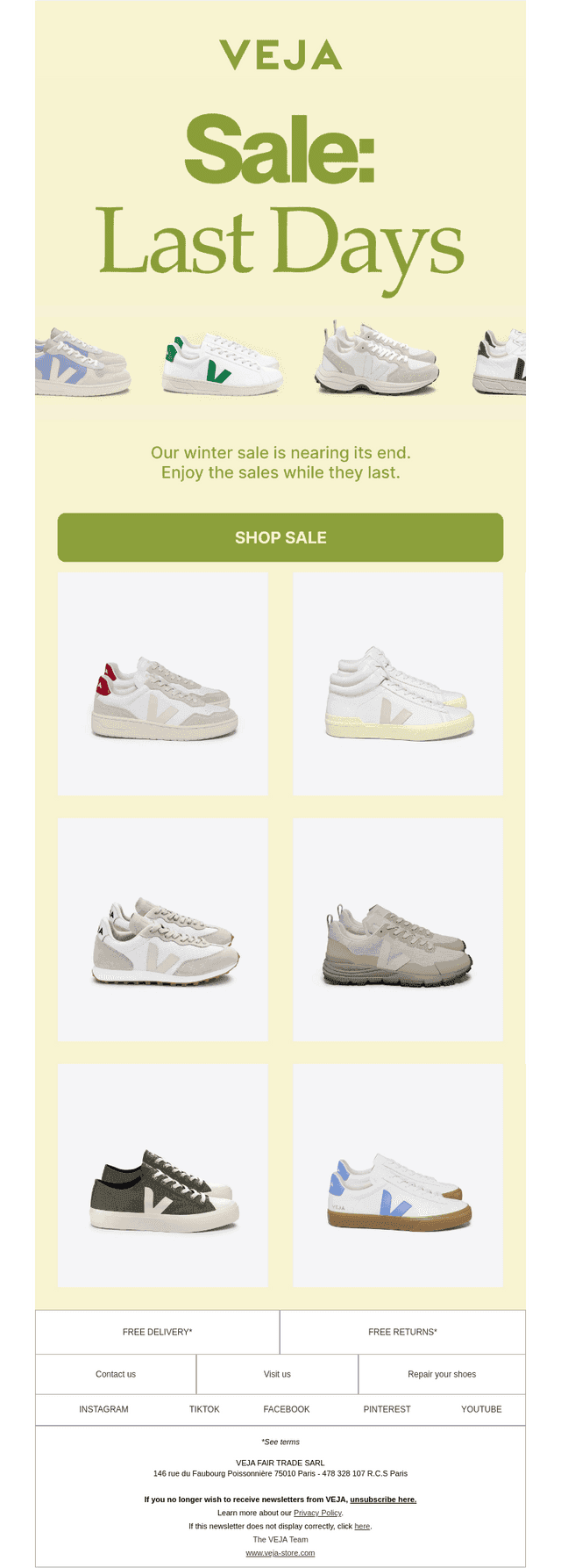 Sale: last days