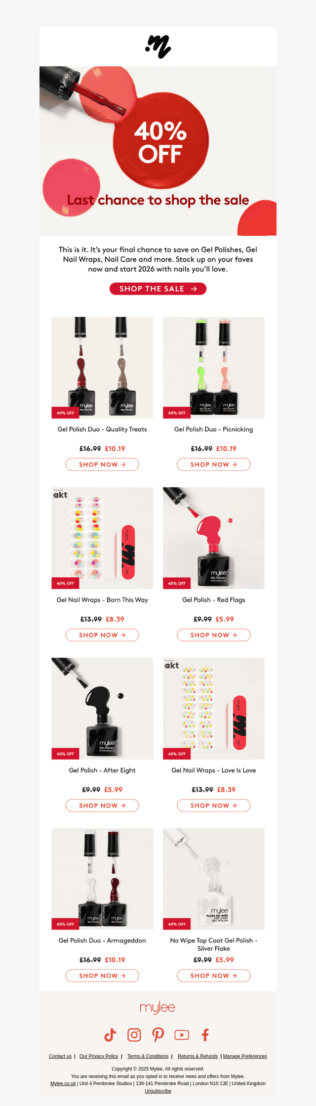 Ending soon: 40% off
