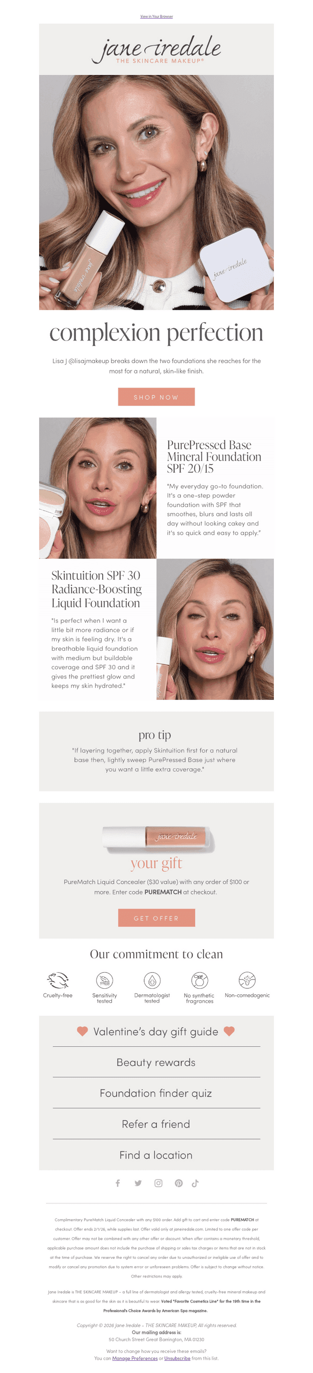 Lisa J's two favorite foundations