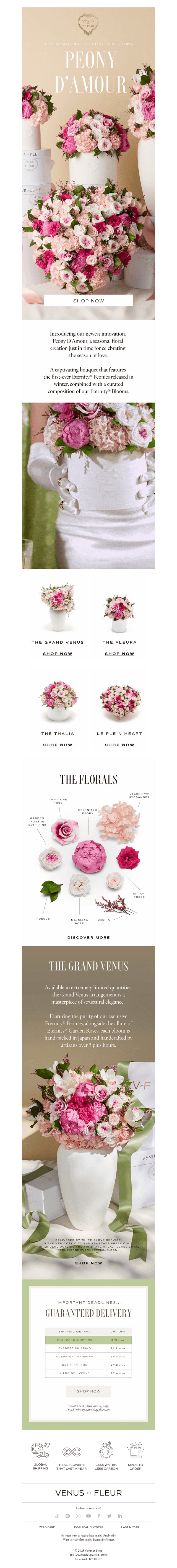 Venus et Fleur email from Sat, Jan 31, 2026