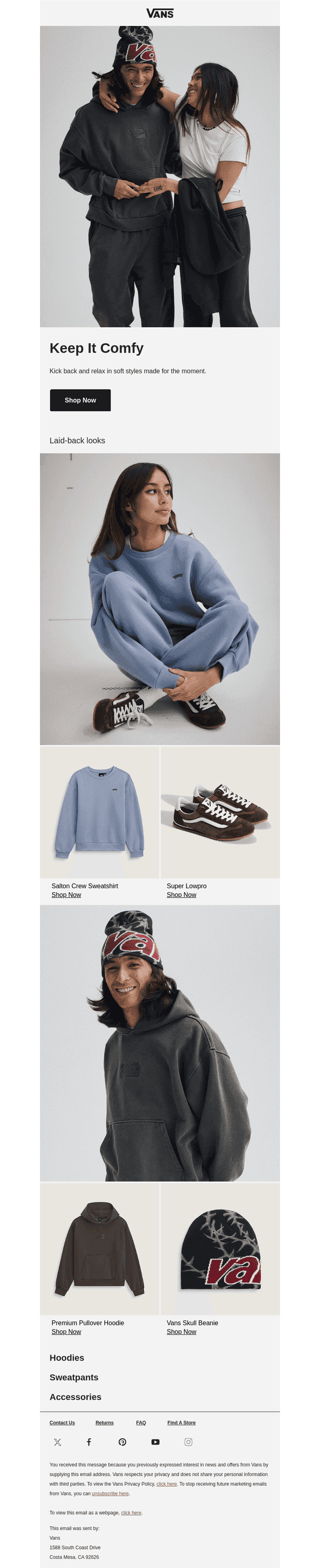 Keep it comfy