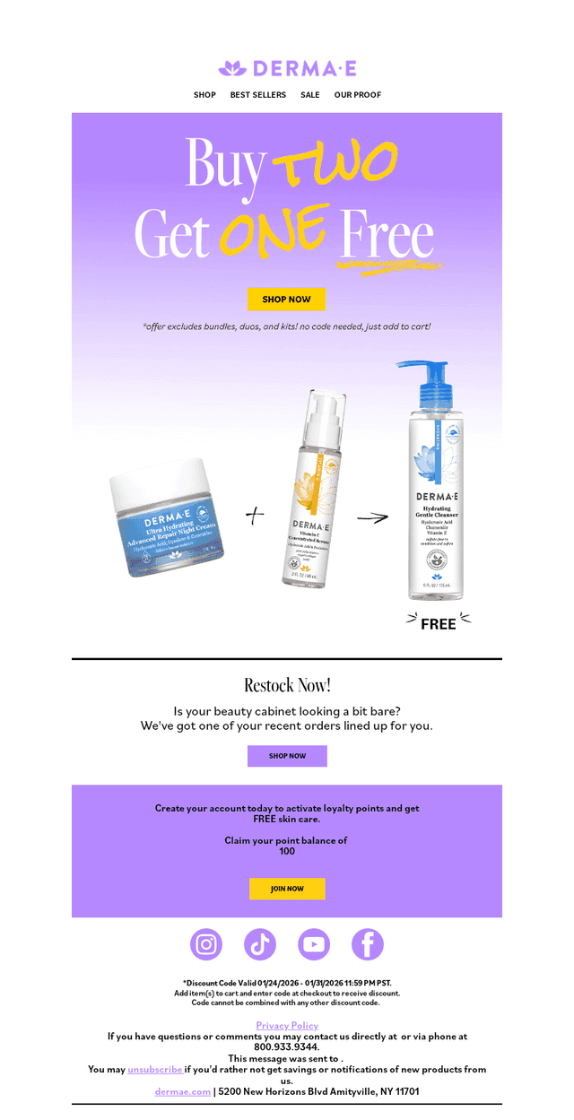 ⏳Final Hours: Brighten & Hydrate with Buy TWO, Get ONE!