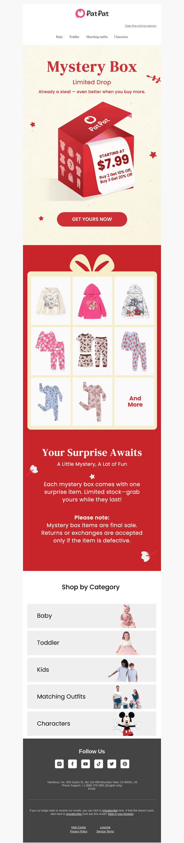 Mystery Boxes from $7.99 🎁