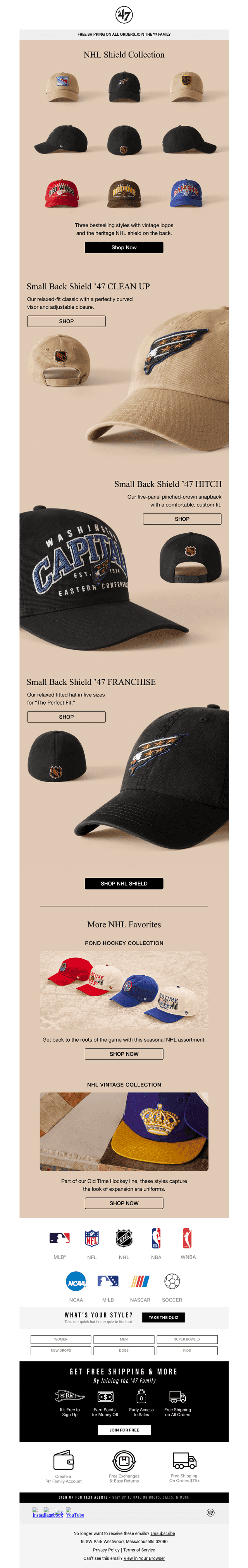 New Throwback Styles: The NHL Shield Collection