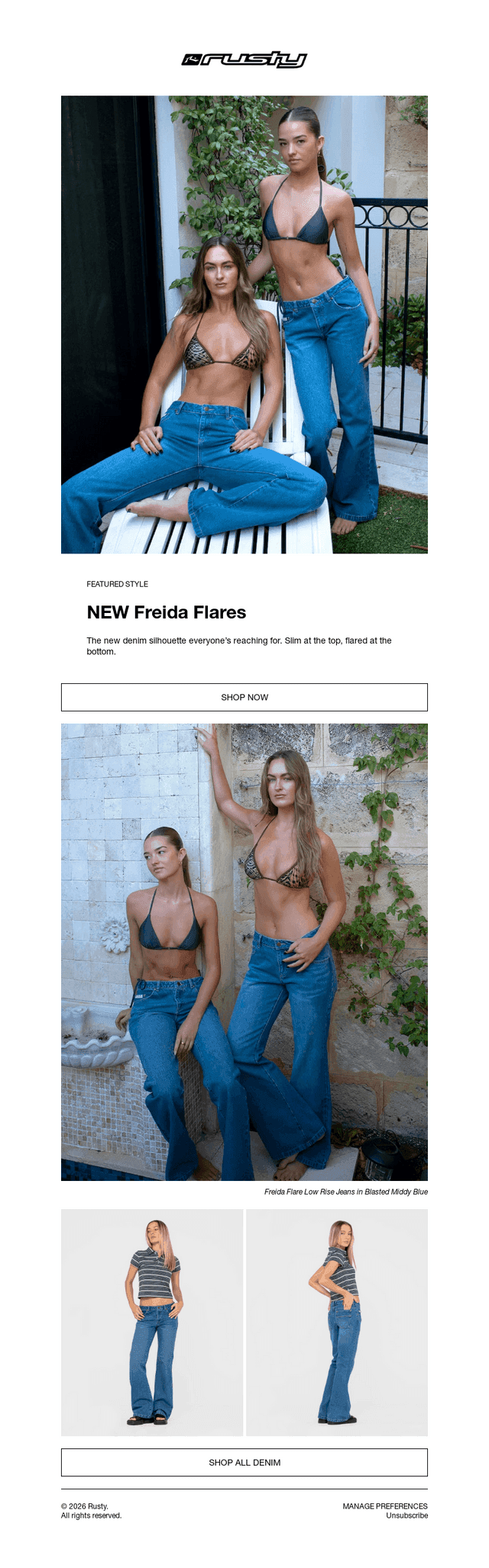 NEW Denim Silhouette | Freida Flares