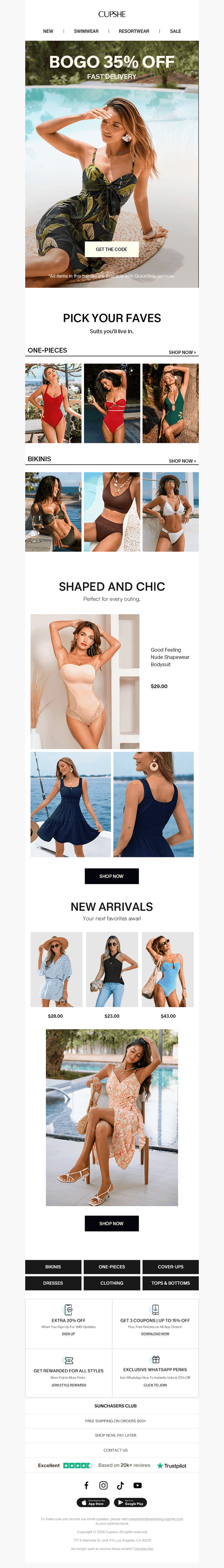 QuickShip + BOGO 35% Off