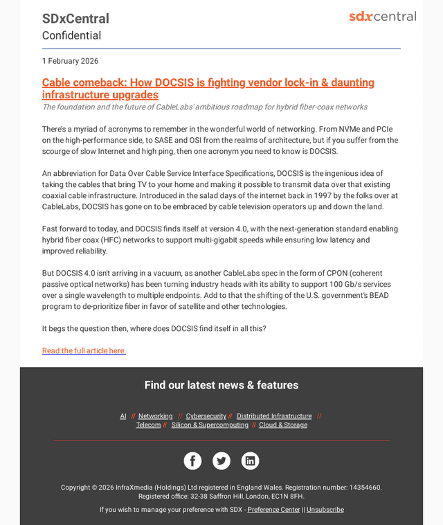 Cable comeback: How DOCSIS is fighting vendor lock-in & daunting infrastructure upgrades