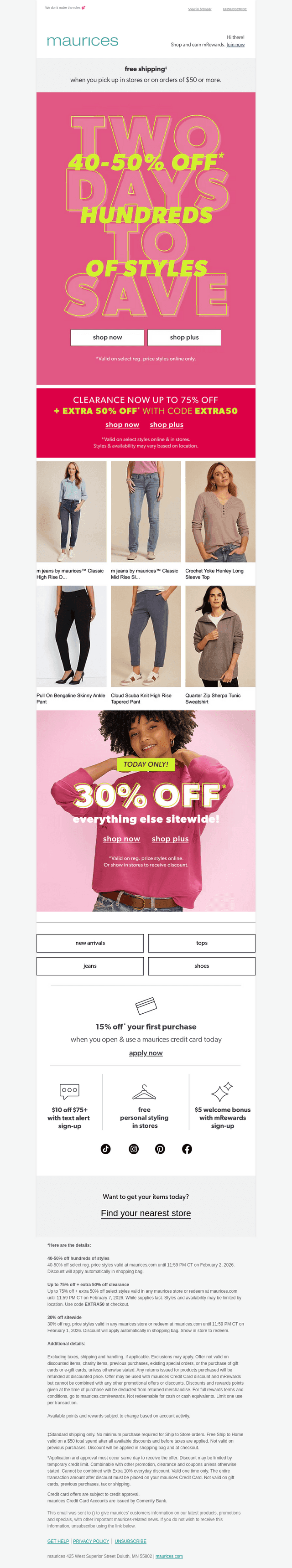 Sundays are for 40-50% OFF 💁‍♀️