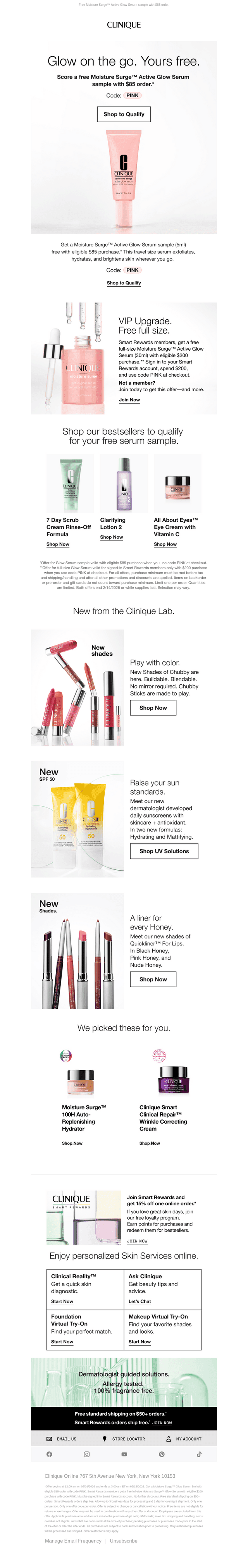 Get a glow-getter on us.