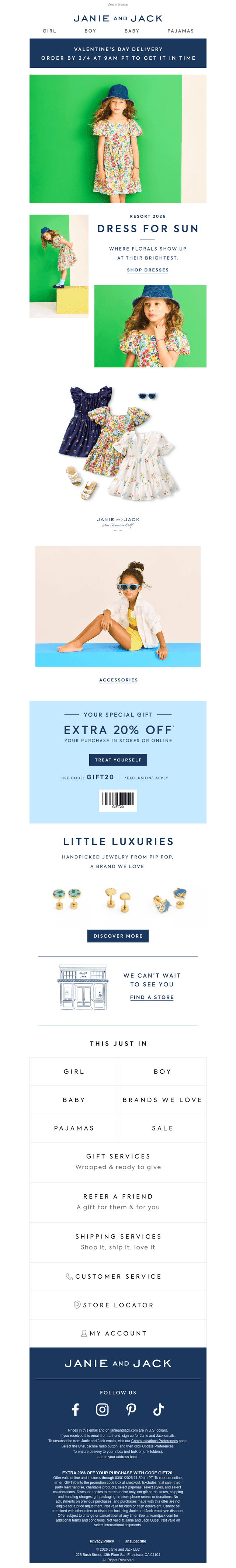 Use code GIFT20 on all your favorites...