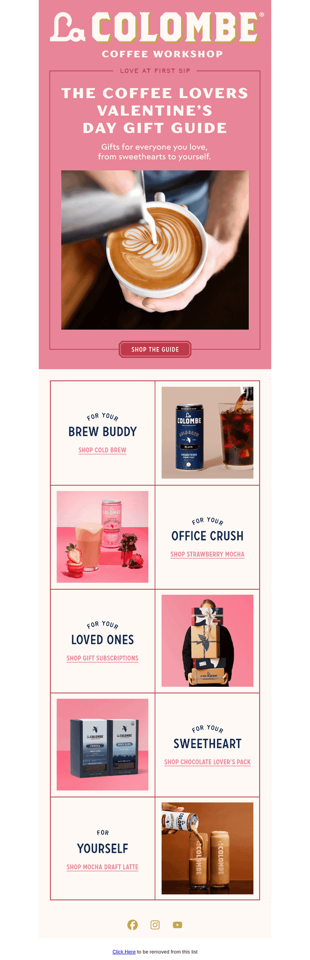 La Colombe Coffee Roasters email from Sun, Feb 1, 2026