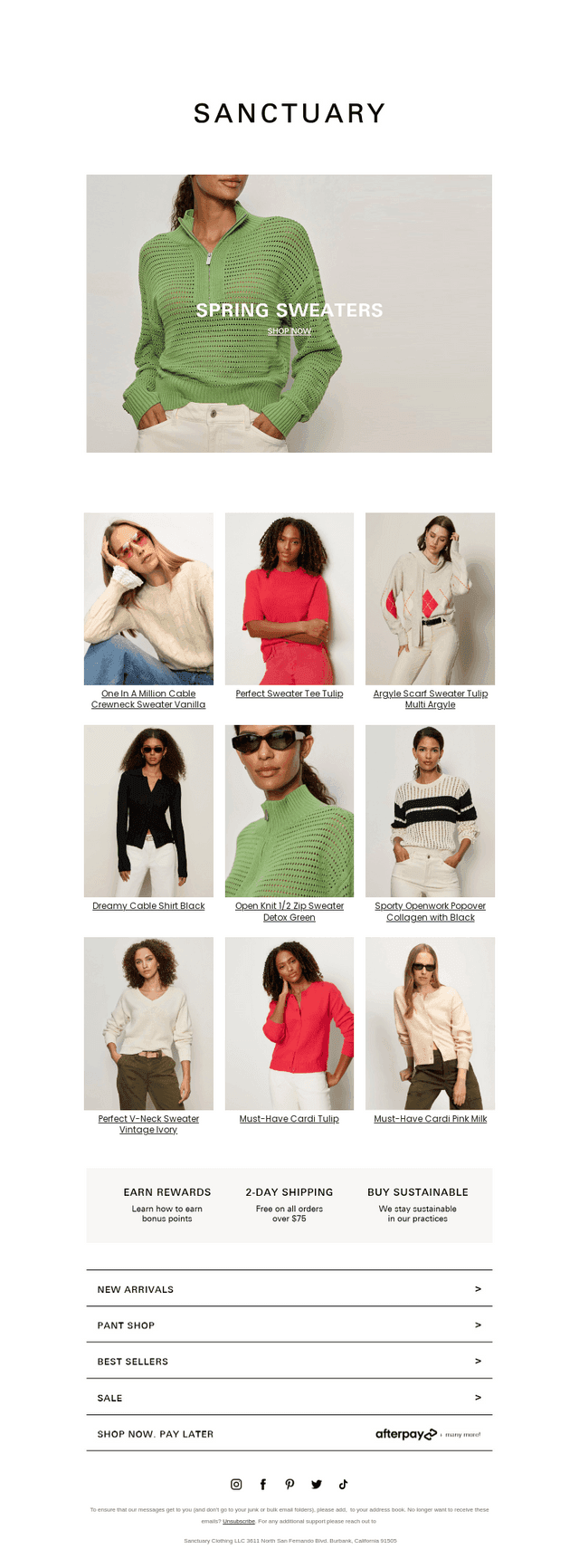 Just In: Spring Sweaters