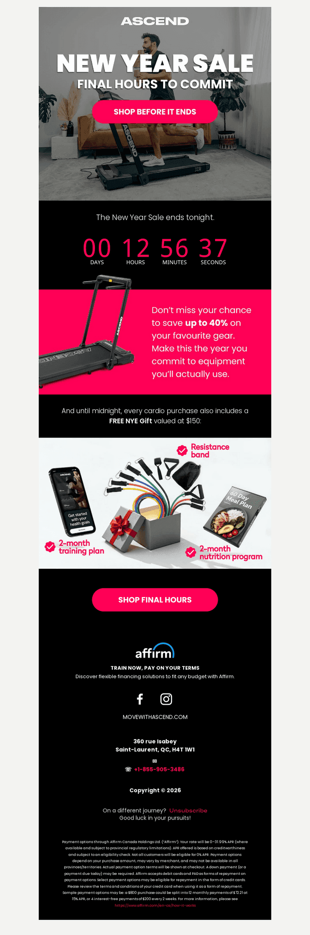Last Call for New Year Savings