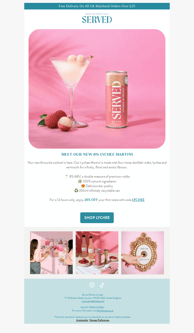 NEW Flavour Drop: Lychee Martini 😍