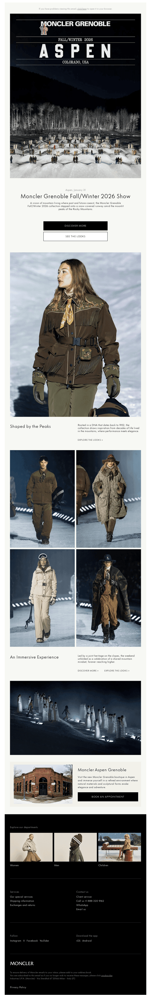 Moncler Grenoble Fall/Winter 2026 Show
