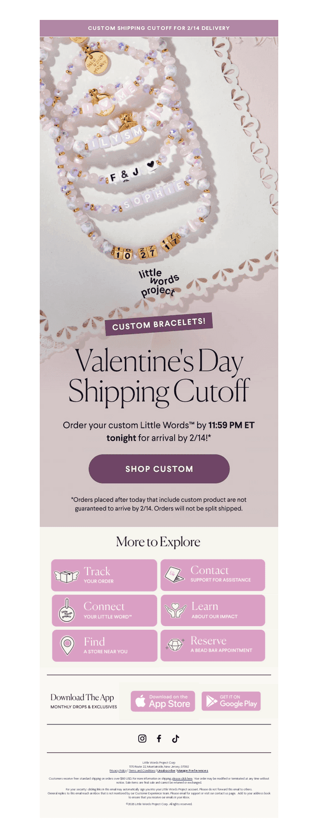 Get Custom by Valentine's Day 📬