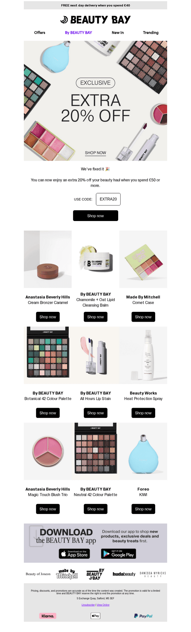 Beauty Bay email from Tue, Feb 3, 2026