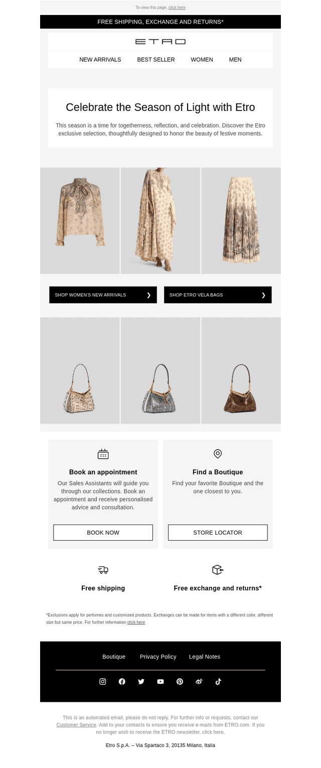 ETRO email from Tue, Feb 3, 2026