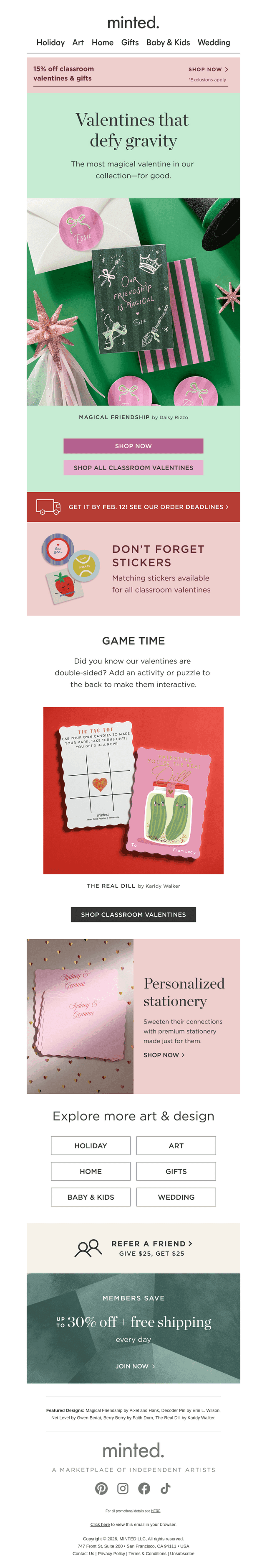 Minted email from Tue, Feb 3, 2026