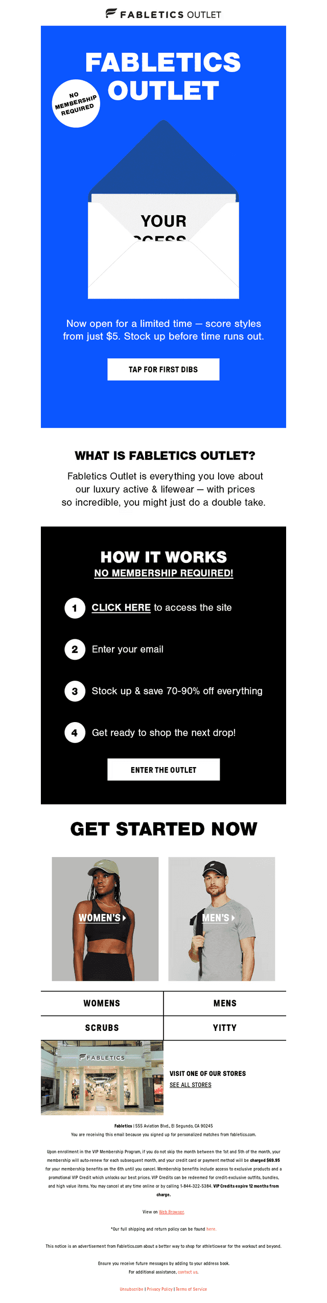 Fabletics email from Tue, Feb 3, 2026