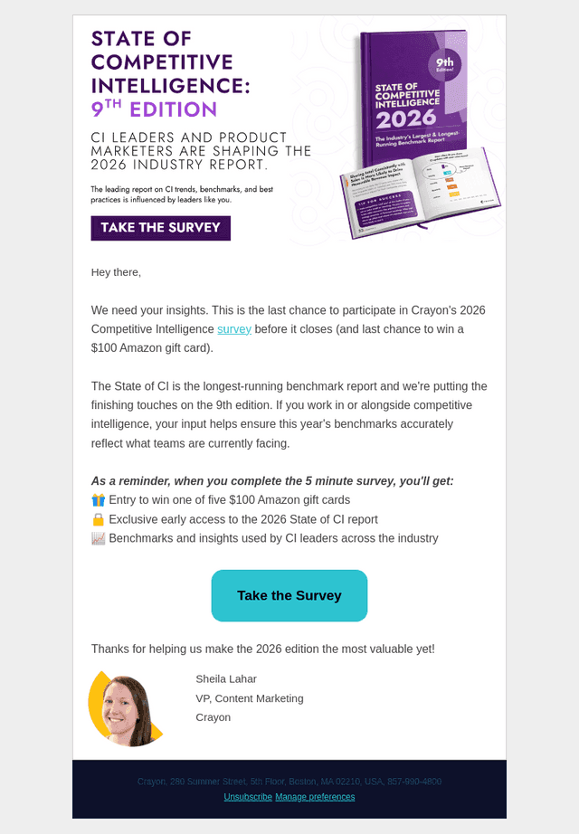 Crayon email from Tue, Feb 3, 2026